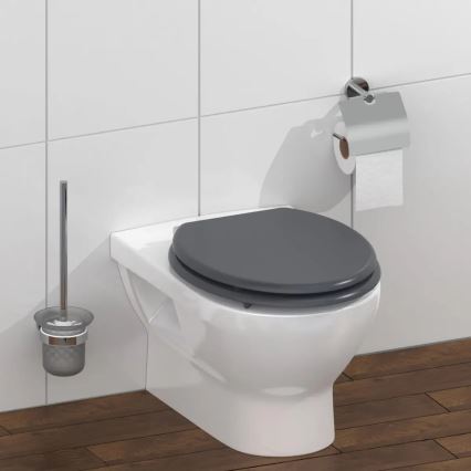 Schütte 80104 - Abattant WC SPIRIT anthracite SoftClose en MDF