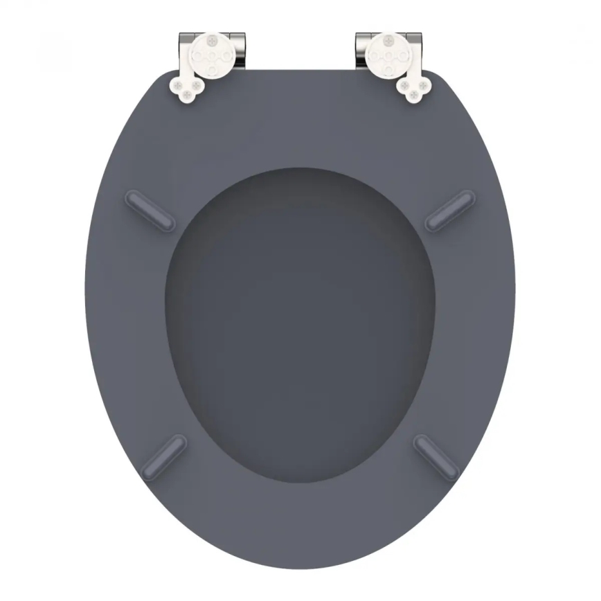 Schütte 80104 - Abattant WC SPIRIT anthracite SoftClose en MDF