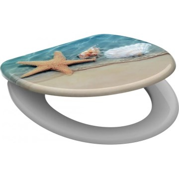 Schütte 82196 - Abattant de WC BEACH SoftClose en duroplast