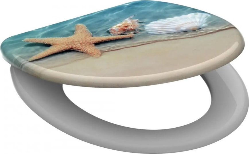 Schütte 82196 - Abattant de WC BEACH SoftClose en duroplast