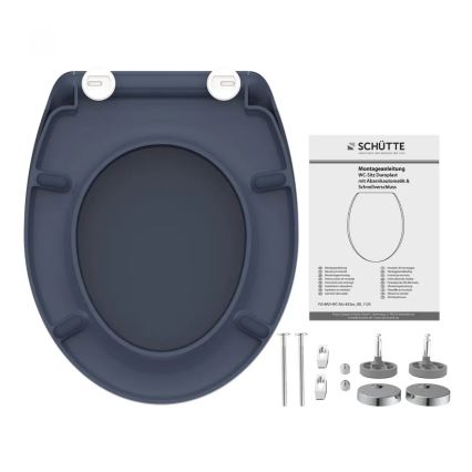 Schütte 82304-A - WC-Sitz ANTHRAZIT, Duroplast, mit SoftClose