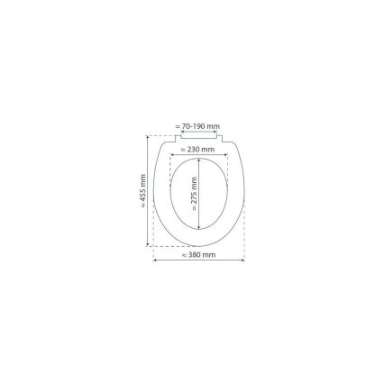 Schütte 82700 - Abattant WC SLIM BLANC SoftClose en duroplast