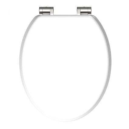 Schütte 84100-A - WC-Sitz Weiß, Soft-Close, MDF-Holz