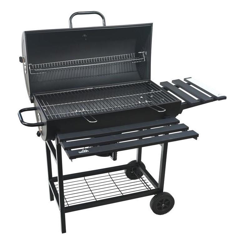 Schwarzer Holzkohlegrill