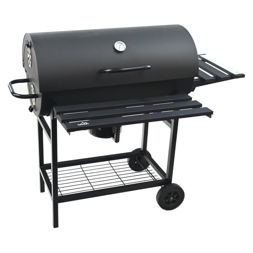 Schwarzer Holzkohlegrill