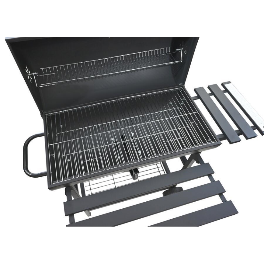 Schwarzer Holzkohlegrill