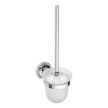 Scopino WC 11x37,5 cm argento/bianco