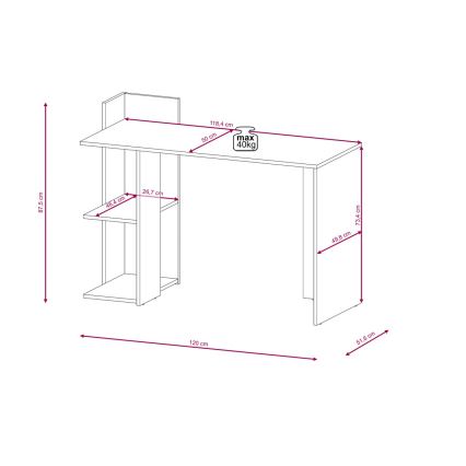 Scrivania MARLO rovere artisan/antracite