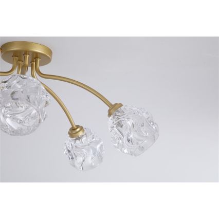 Searchlight - Lampadario a soffitto ASTRAL 5xG9/33W/230V dorato