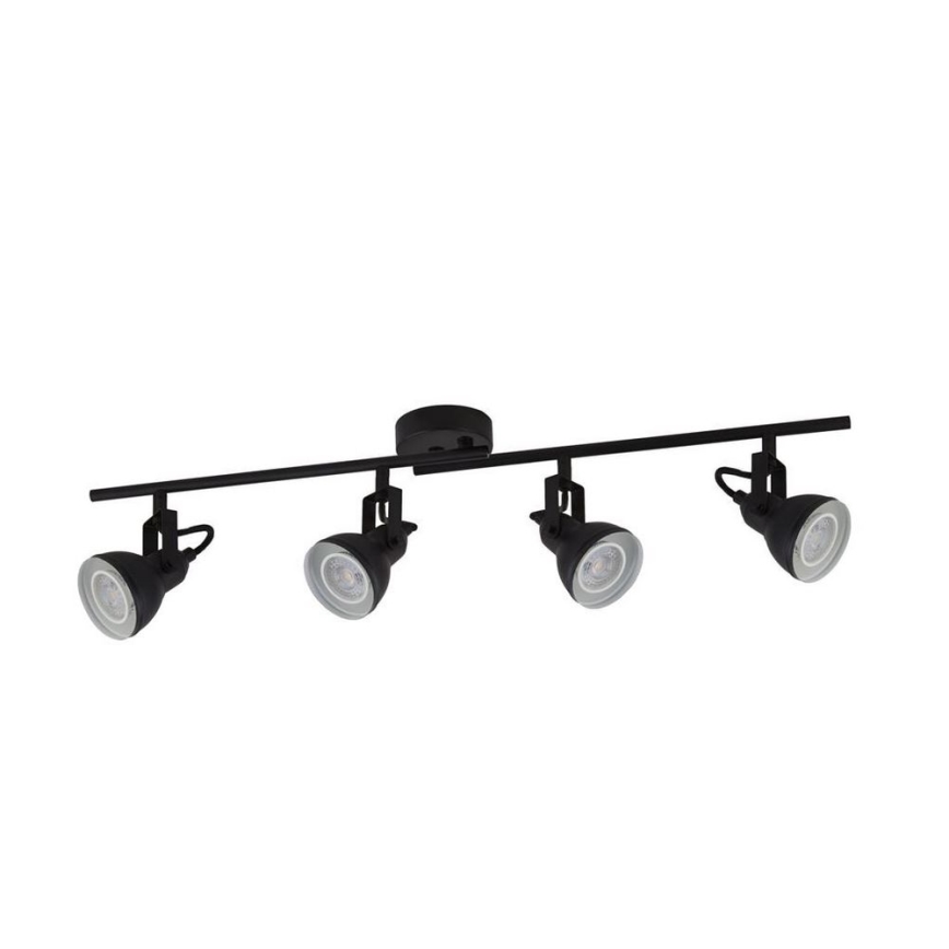Searchlight - Luce Spot da soffitto FOCUS 4xGU10/50W/230V nero