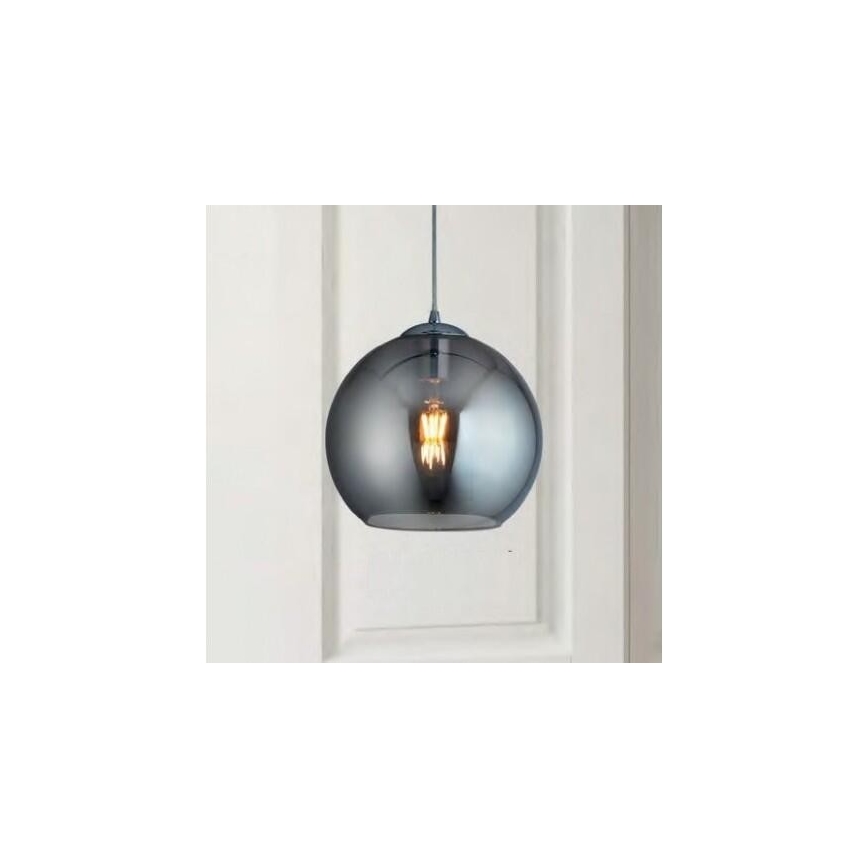 Searchlight - Suspension fil BALL 1xE27/60W/230V noire