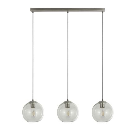 Searchlight - Lampadario a sospensione con filo PENDANT 3xE27/40W/230V cromo opaco