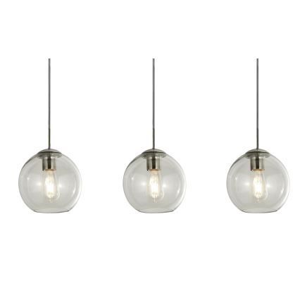 Searchlight - Lampadario a sospensione con filo PENDANT 3xE27/40W/230V cromo opaco