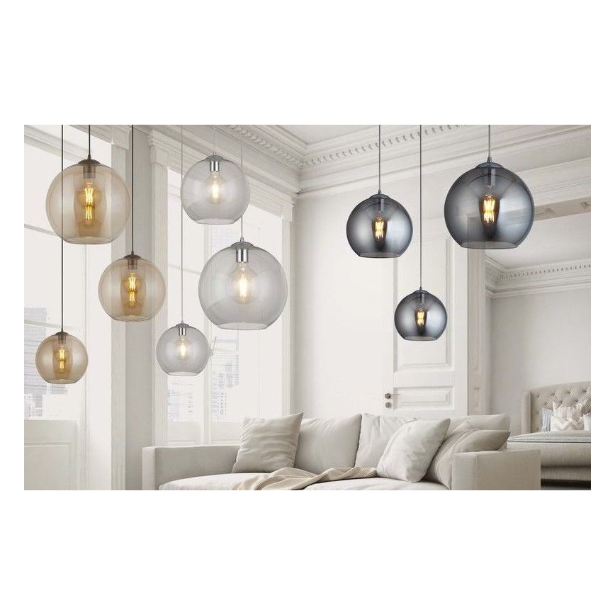 Searchlight - Suspension avec fil  BALL 1xE27/60W/230V marron