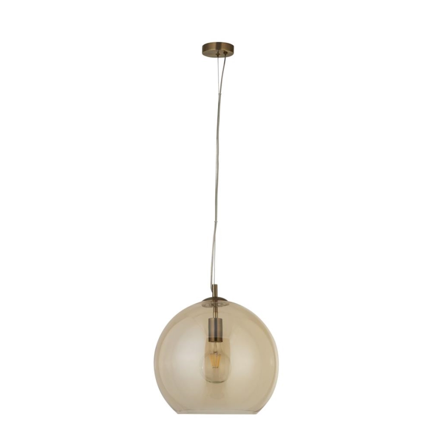 Searchlight - Lampadario a sospensione con filo BALLS 1xE27/60W/230V ottone