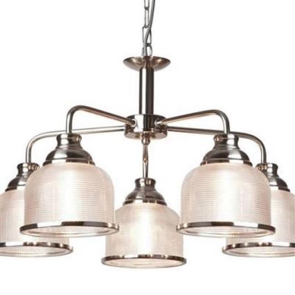 Searchlight - Suspension chaîne BISTRO 5xE27/60W/230V chrome brillant