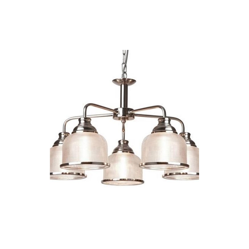 Searchlight - Suspension chaîne BISTRO 5xE27/60W/230V chrome brillant