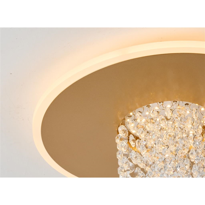 Searchlight - Plafoniera dimmerabile a LED DELUGE LED/20W/230V Ø 31,5 cm oro