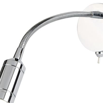 Searchlight - LED Flessibile piccola lampada ADJU LED/1W/230V cromo lucido