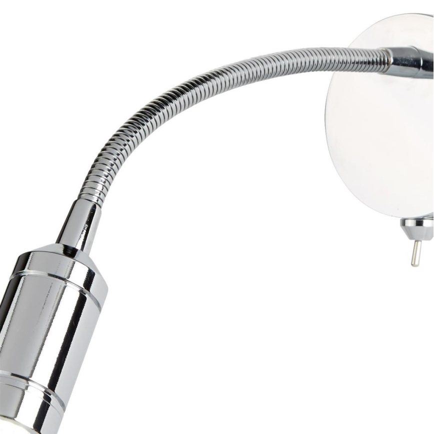 Searchlight - LED Flessibile piccola lampada ADJU LED/1W/230V cromo lucido