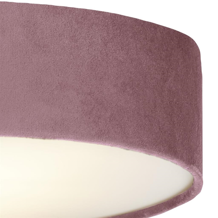 Searchlight  - Lampada da soffitto DRUM 3xE27/60W/230V Rosa
