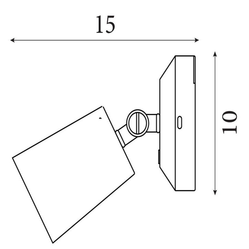 Searchlight - Dimmbare, wiederaufladbare LED-Wandleuchte CONE LED/1,5W/5V, Gold