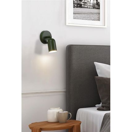 Searchlight - Applique murale LED rechargeable à intensité variable CONE LED/1,5W/5V verte