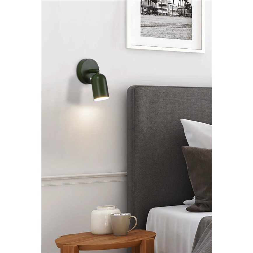 Searchlight - Dimm- und wiederaufladbare LED-Wandleuchte CONE LED/1,5W/5V grün