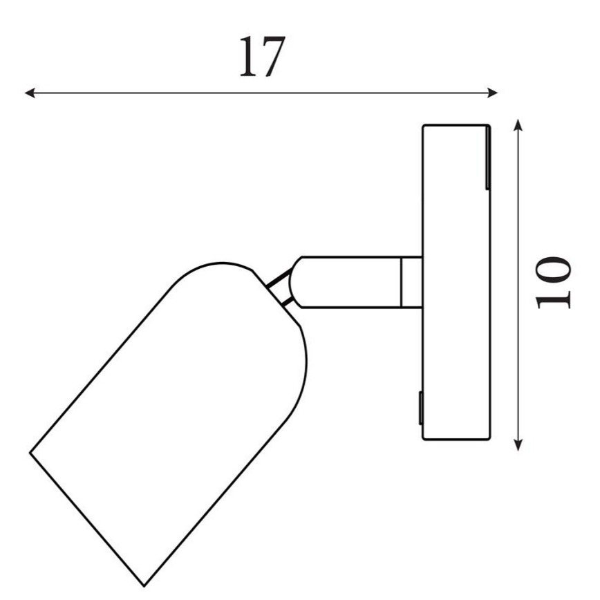 Searchlight - Dimm- und wiederaufladbare LED-Wandleuchte CONE LED/1,5W/5V grün