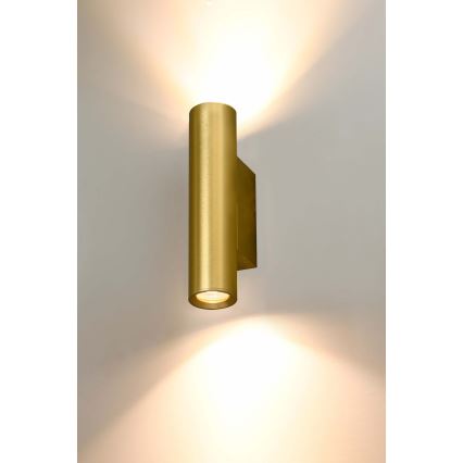 Searchlight - Applique da parete BEACON 2xGU10/10W/230V dorata