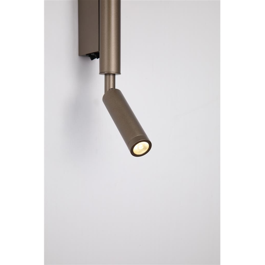 Searchlight - LED-Einbaustrahler ARCHITECT LED/7W/230V braun