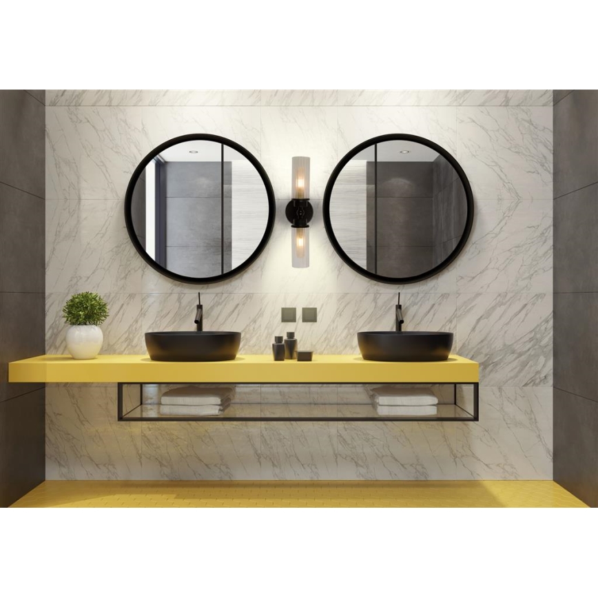 Searchlight - Applique murale IMPERIAL 2x G9/33 W/230 V noire