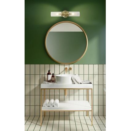 Searchlight - Lampada da parete IMPERIAL 2xG9/33W/230V in ottone