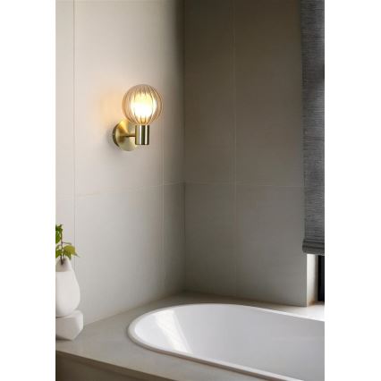 Searchlight - Applique da parete LUMINSPHERE 1xG9/7W/230V ottone