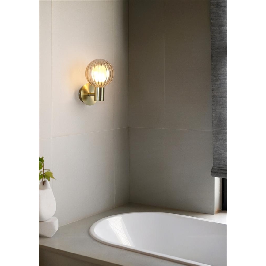 Searchlight - Applique da parete LUMINSPHERE 1xG9/7W/230V ottone
