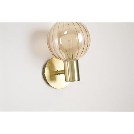 Searchlight - Applique da parete LUMINSPHERE 1xG9/7W/230V ottone