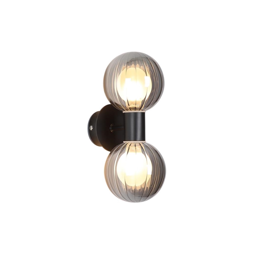 Searchlight - Lampada da parete LUMINSPHERE 2xG9/7W/230V nero