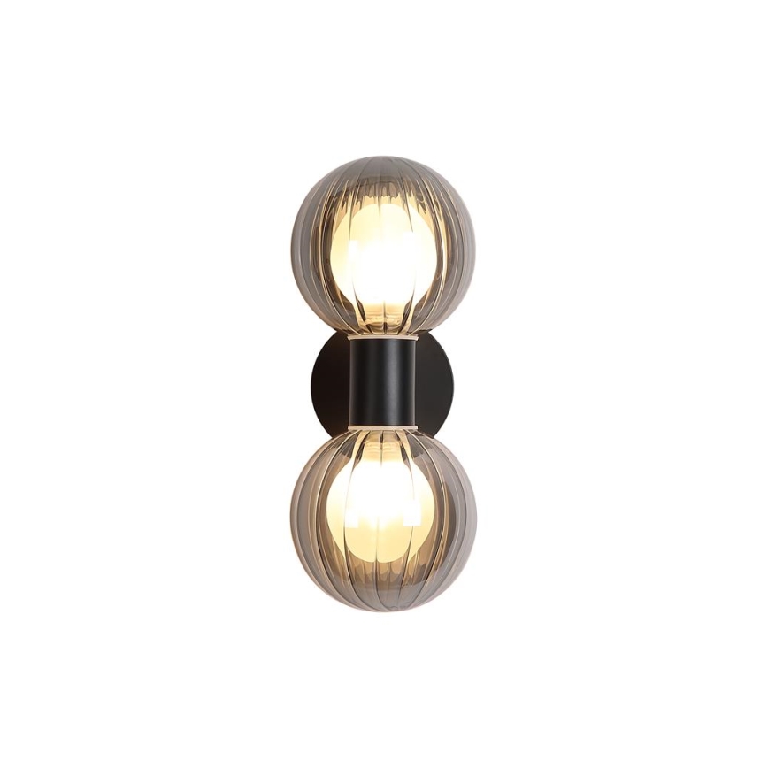 Searchlight - Wandleuchte LUMINSPHERE 2xG9/7W/230V schwarz