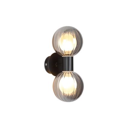 Searchlight - Wandleuchte LUMINSPHERE 2xG9/7W/230V schwarz