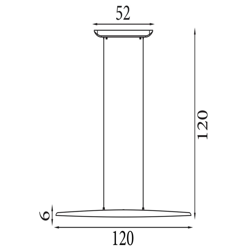 Searchlight - Suspension DEL dimmable sur câble KENZIE DEL/29W/230V 2700/3000/4000K
