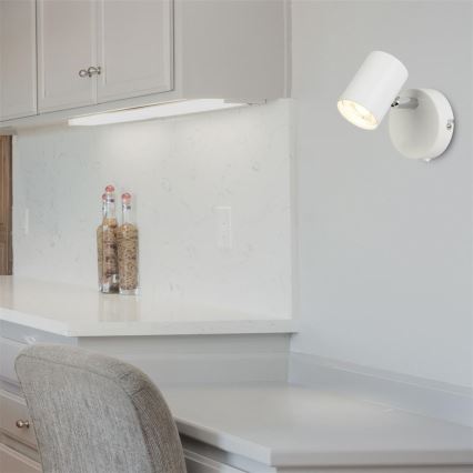 Searchlight - Faretto da parete LED ROLLO LED/4W/230V bianco