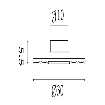 Searchlight - Applique dimmerabile a LED CLEO LED/9,4W/230V fumé