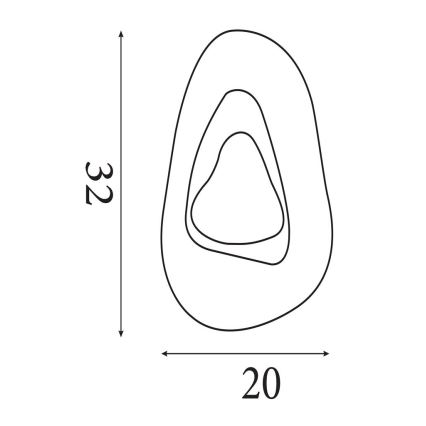 Searchlight - Lampada da parete LED DESTINY LED/8W/230V nera