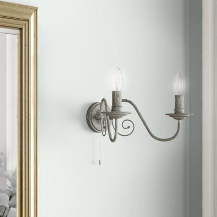 Searchlight - Applique murale GREYTHORNE 2xE14/40W/230V