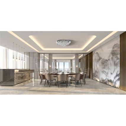 Searchlight - Lampada da soffitto HANNA 8xG9/33W/230V