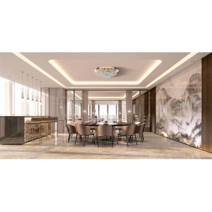 Searchlight - Lampada da soffitto HANNA 8xG9/33W/230V