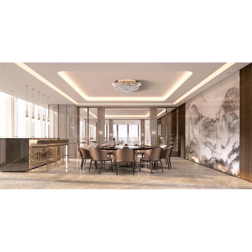 Searchlight - Lampada da soffitto HANNA 8xG9/33W/230V