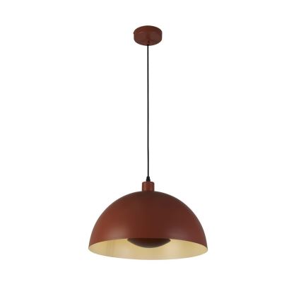 Searchlight - Pendelleuchte mit Kabelaufhängung MARS 1xE27/60W/230V Ø 25 cm ziegelrot