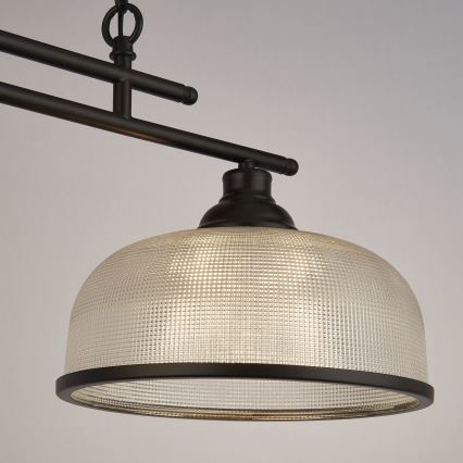 Searchlight - Lampadario a sospensione con catena BISTRO 2xE27/60W/230V nero