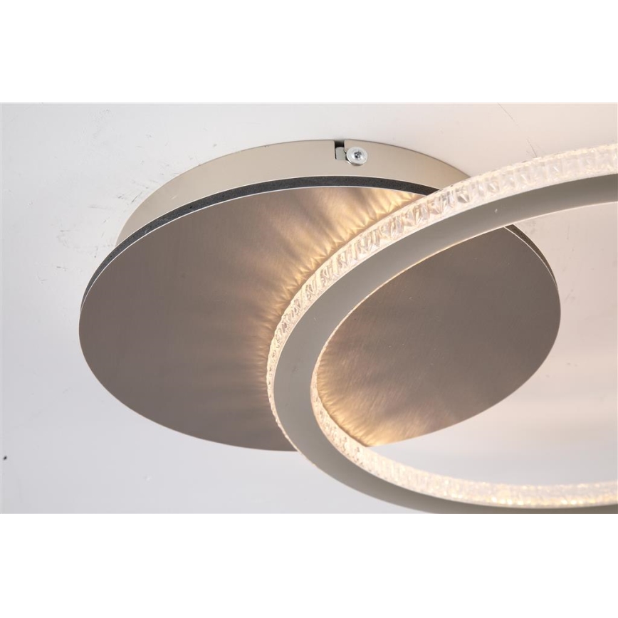 Searchlight - Plafoniera dimmerabile a LED SPECS LED/18W/230V 3000K 35x45 cm ottone